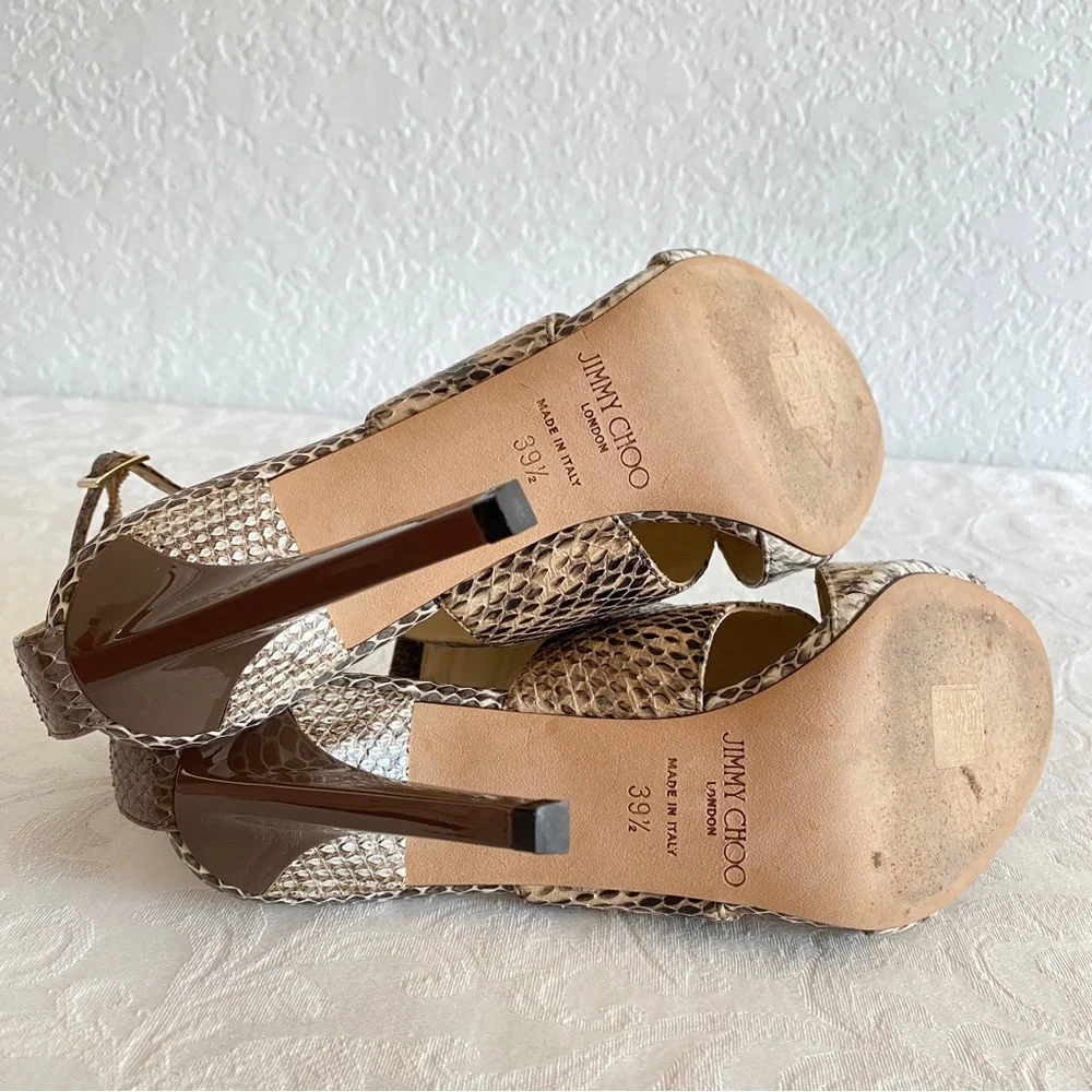 Jimmy Choo Python Sandals - Picture 6 of 9